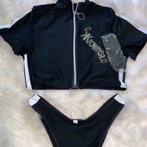 Krownsz two piece swim suit
